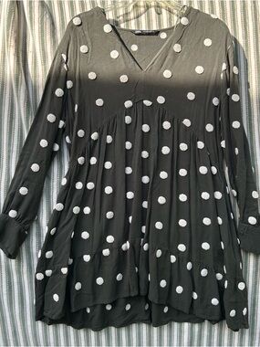 Zara polka dot dress